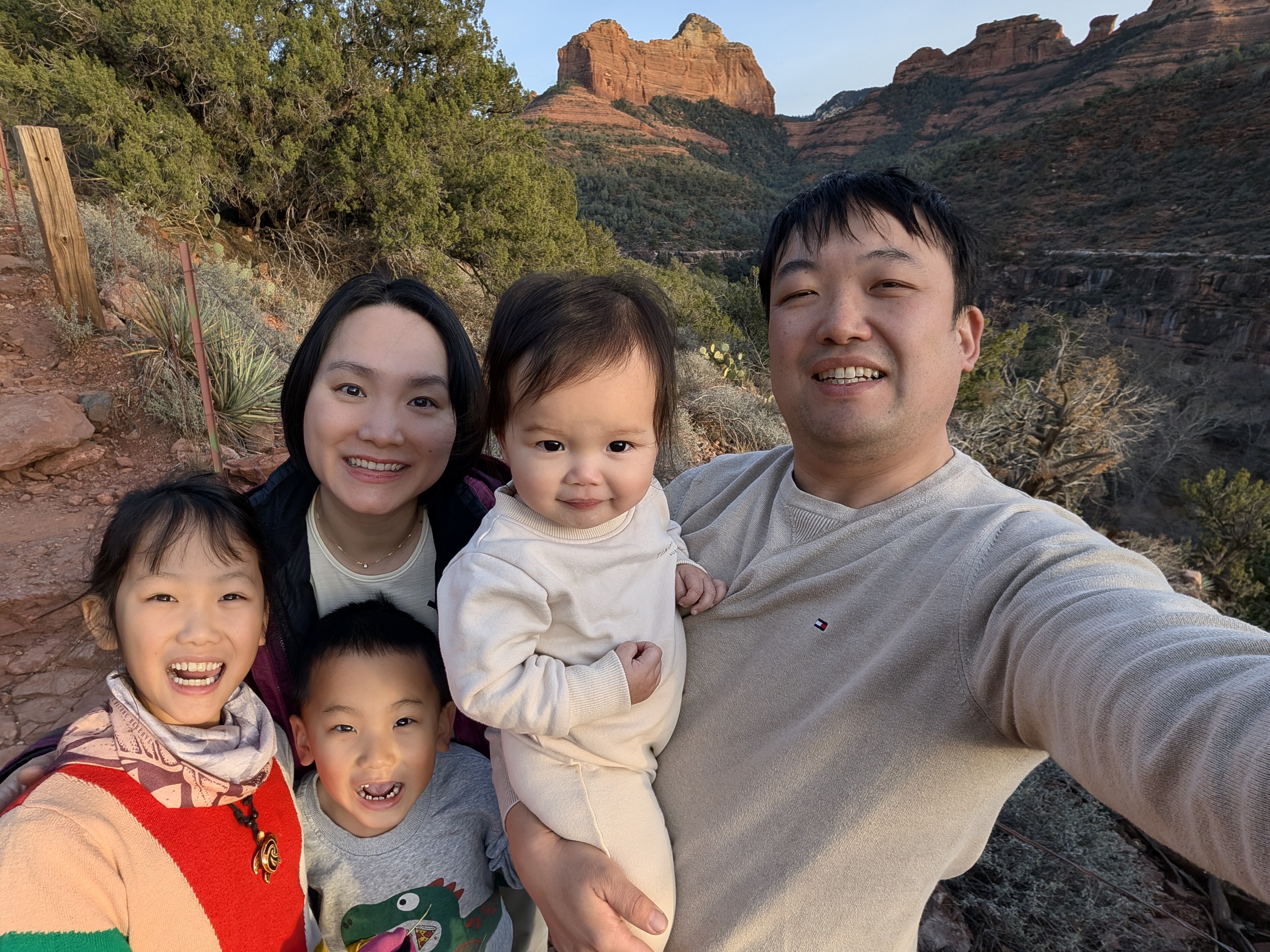 Nick Yu with his family